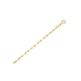 Sterling Silver Gold Plated Paperclip Chain (2.95 mm)