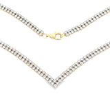 7.00ct Diamond Tennis Necklace 14KT Yellow Gold