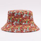 European And American Digital-print Bell-shaped Reindeer Bucket Hat