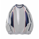 Patchwork Sporty Relaxed-fit Sweatshirt