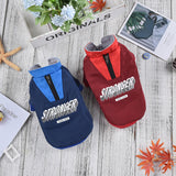 Pet Dog V-shaped Splicing Coat Thick Warm