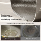 Home-use Flat-bottomed Genuine Titanium Non-stick Frying Panno Coating Required
