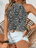 Women's Printed Ethnic Style Vest Top