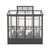 [06X08FT] Heavy-Duty Outdoor Polycarbonate Greenhouse With Fully Automatic Temperature Control Vent (SAK51892)