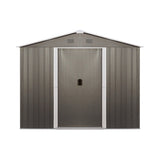 [06X08FT] Alora Premium Outdoor Metal Storage Shed With Metal Floor Frame (SAK95204)