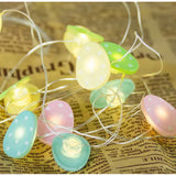 Rabbit Carrot Chick And Easter Egg Battery-Powered Copper Wire Lights For Easter Decorations
