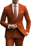 Mens Korean-style Slim-fit Two-piece Suit
