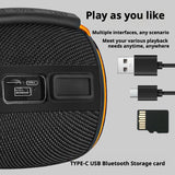 KP-810 Model Portable Bluetooth Speaker With RGB Colorful Lights Heavy Bass Card Slot And Desktop Home Use