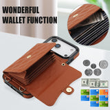 Phone Case Protective Leather Cover Crossbody Shoulder Strap Quilted Chanel-style