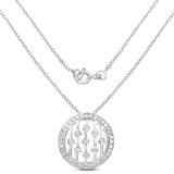 0.53 Carat Genuine White Diamond .925 Sterling Silver Pendant