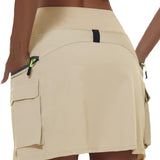 Practical Hiking Skirt With Zippered Pockets For Outdoor Activities
