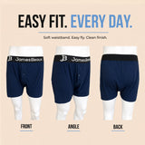 Men's Bamboo Anti-Chafing & Breathable Boxer Shorts (3-Pack) | Navy