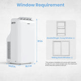 Aomi 14,000 BTU Heat Pump Portable Air Conditioner