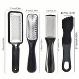 4-Piece Stainless Steel Foot File Set – Callus & Dead Skin Remover
