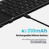 Mobile Phone Tablet Folding Bluetooth Keyboard Portable Mute