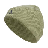 adidas Boys Team Issue Kids Beanie Cuffed Standard fit Acrylic Knit Cap/hat for Winter Tent Green/Grey Five/Black One Size