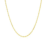 14k Yellow Gold Singapore Chain 1.0mm