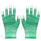 Labor Protection Colored Nylon PU-coated Safety Gloves
