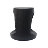 MGO Hollow Side Table with Wood-like Texture