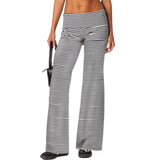 Womens Loose-Fit Foldable Casual Pants For Spring And Summer