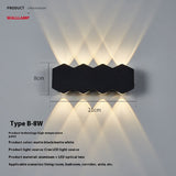 Modern Minimalist Led Wave Shape Corridor Aisle Wall Lamp