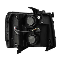 AlphaRex 07-13 Chevrolet Silverado PRO-Series Halogen Projector Headlights Black
