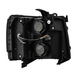 AlphaRex 07-13 Chevrolet Silverado PRO-Series Halogen Projector Headlights Black
