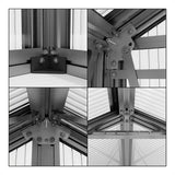 [08X12FT] Heavy-Duty Polycarbonate Outdoor Greenhouse With Aluminum Frame And Sliding Doors (SAK90426)