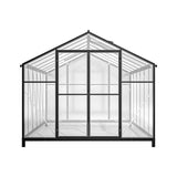 [08X12FT] Large Outdoor Heavy-Duty Polycarbonate Walk-In Greenhouse With Double Swing Doors And Two Ventilation Windows (SAK73651)