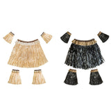Hawaiian Style Party Grass Skirt Suit