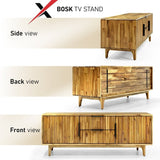 Bosk Wood Fluted TV Stand