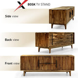 Bosk Wood Fluted TV Stand