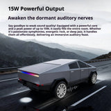 KP-828 Best-Selling Bluetooth Speaker Cyber Style Car Model With Dynamic Color Screen Wireless Subwoofer And Ambient Lighting Factory Direct Stock