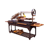 [09X02FT] Extra-Large Argentine Santa Maria Wood Fire And Charcoal BBQ Grill With Brasero (SAK75186)