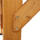 [09X11] Alora Heavy Duty All-Weather Hard Top Wooden Carport Gazebo With Galvanized Steel Roof (SAK39187)