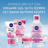 NIVEA Aqua Rose Micellar Makeup Remover - Gentle & Effective Dual-Phase Formula (13.53 fl oz)