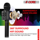 5Core Wireless Karaoke Microphone Bluetooth Mic Portable Handheld Microfonos Inalambricos