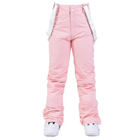 Windproof Waterproof Ski Pants with Detachable Elastic Waist