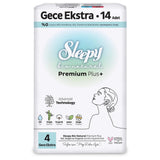 Sleepy Bio Natural Premium Plus+ Night Pads 14 Pack