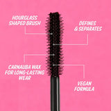 theBalm Big Fan Defining Mascara: Xtra-Lush Brush for Volumizing & Long-Lasting Eyelash Enhancement Ð Achieve Dramatic, Thick Lashes All Day.