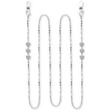 And Now This Mariner Link Heart 25Inches Glasses Chain in Silver
