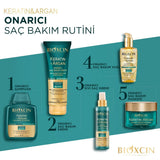 Bioxcin Keratin & Argan Hair Repair Cream - Nourishing, Anti-Hair Loss, Hypoallergenic Hair Care