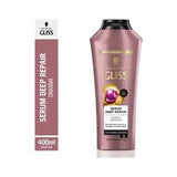 Gliss Serum Deep Repair Shampoo: Strengthens Damaged Hair, Restores Shine & Prevents Split Ends - Deep Repair, Hair Strengthening, Shine Enhancing