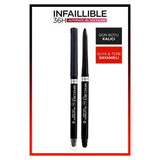 L'Oreal Paris Infallible Intense Black Automatic Gel Eyeliner: 36H Smudgeproof, Long-Lasting Eye Definition