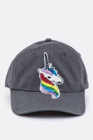 Sequins Unicorn Cotton Cap