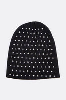 Rhinestone Studs Iconic Beanie