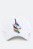 Sequins Unicorn Cotton Cap