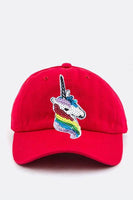 Sequins Unicorn Cotton Cap