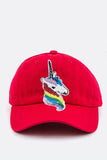 Sequins Unicorn Cotton Cap