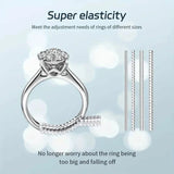 4-Piece Set: Invisible Silicone Ring Size Adjusters – Unisex, Flexible, Minimalist